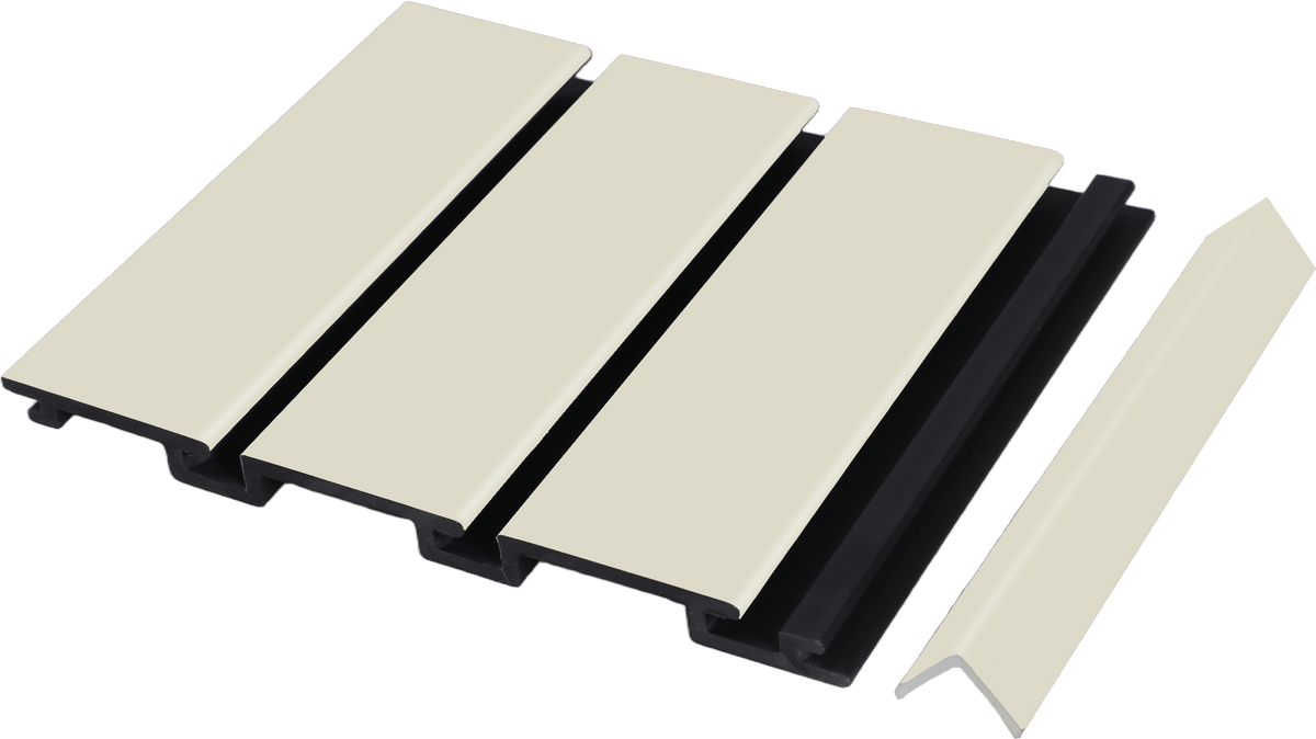 3P - Cream & Black Internal PVC Wall Cladding
