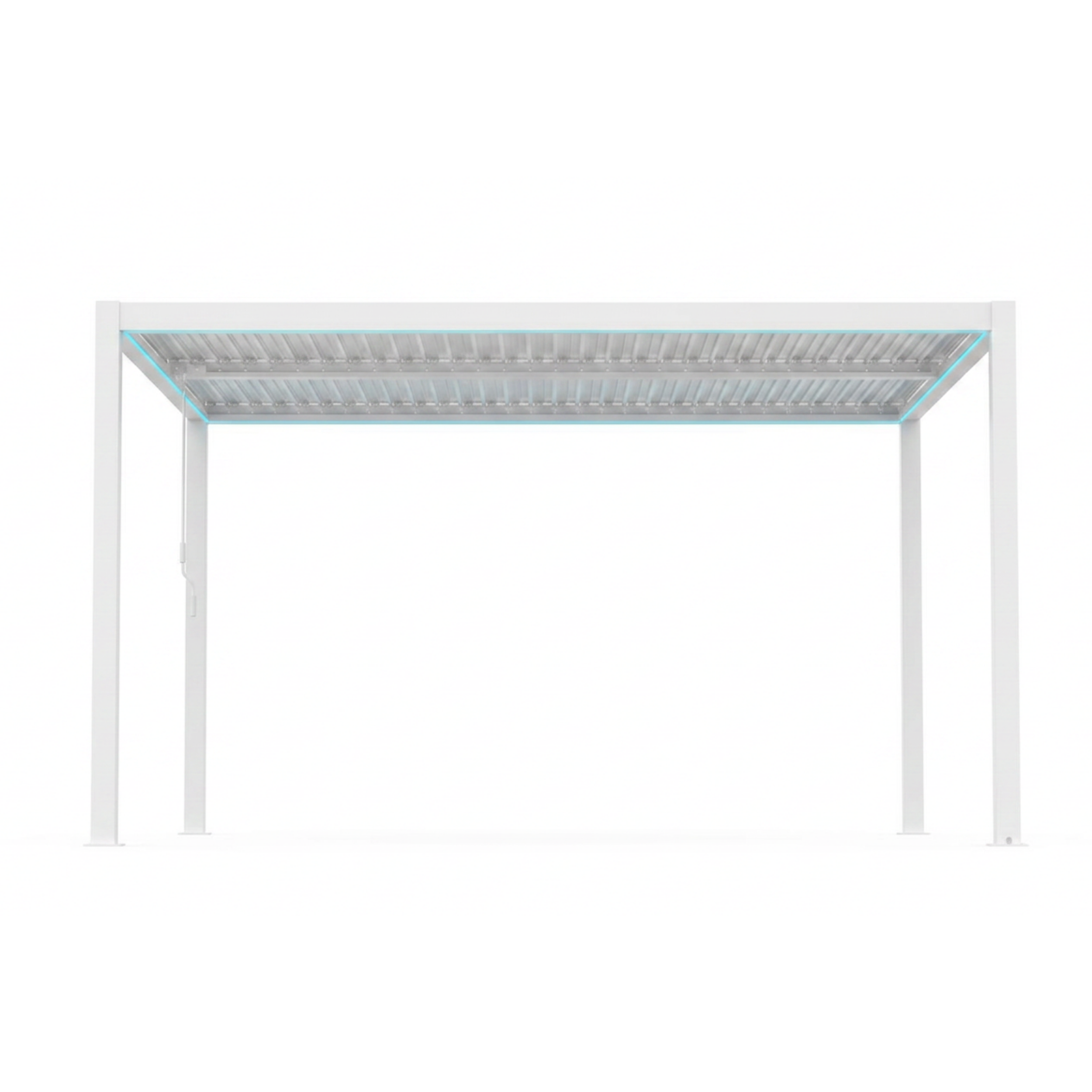 3x4 | Aluminium Louvered Pergola – Freestanding | Manual Roof with RGB Remote-Control Lights
