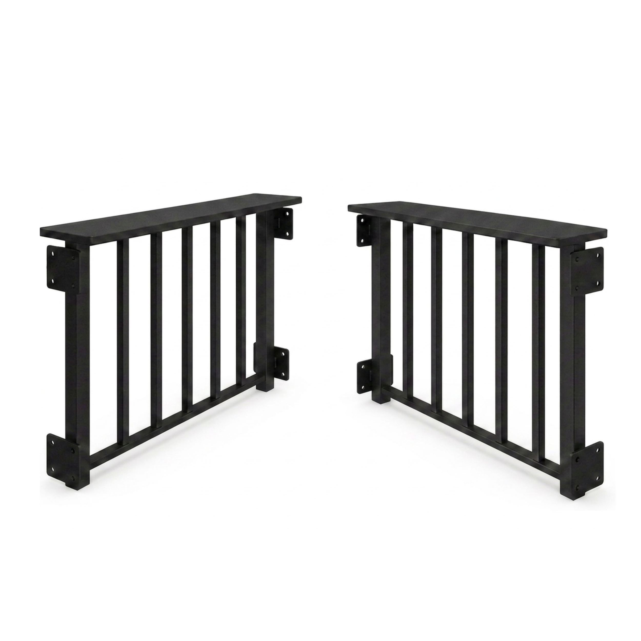 Aluminium Side Bench for BBQ Pergola 1.5m (Set of 2) – Powder-Coated Grey