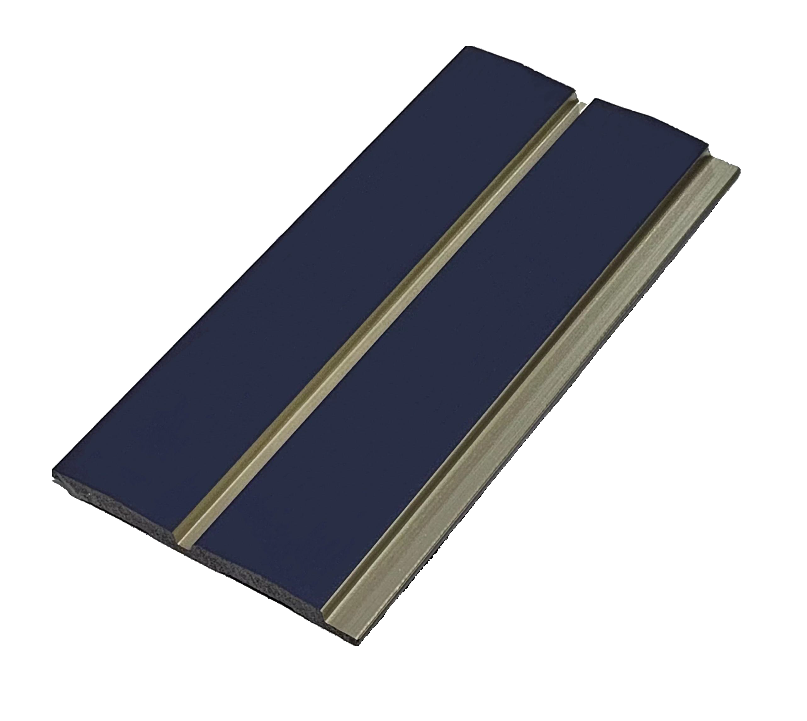 Blue & Gold PS FOAM Cladding installed feature wall Melbourne | THQ