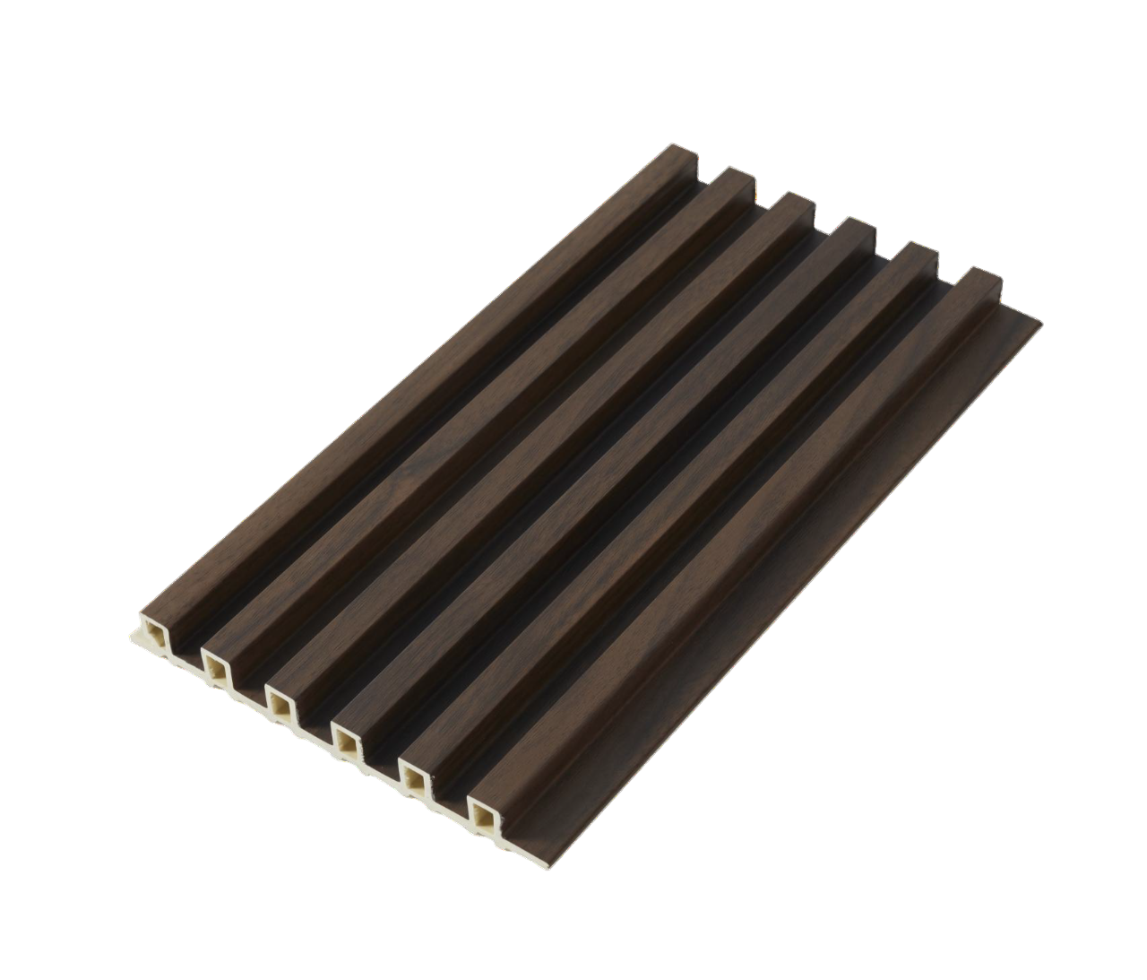 Six Pier Brown Internal PVC Wall Cladding installed feature wall Melbourne | THQ