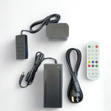RGB LED Light Power Connector with Remote & App Control
