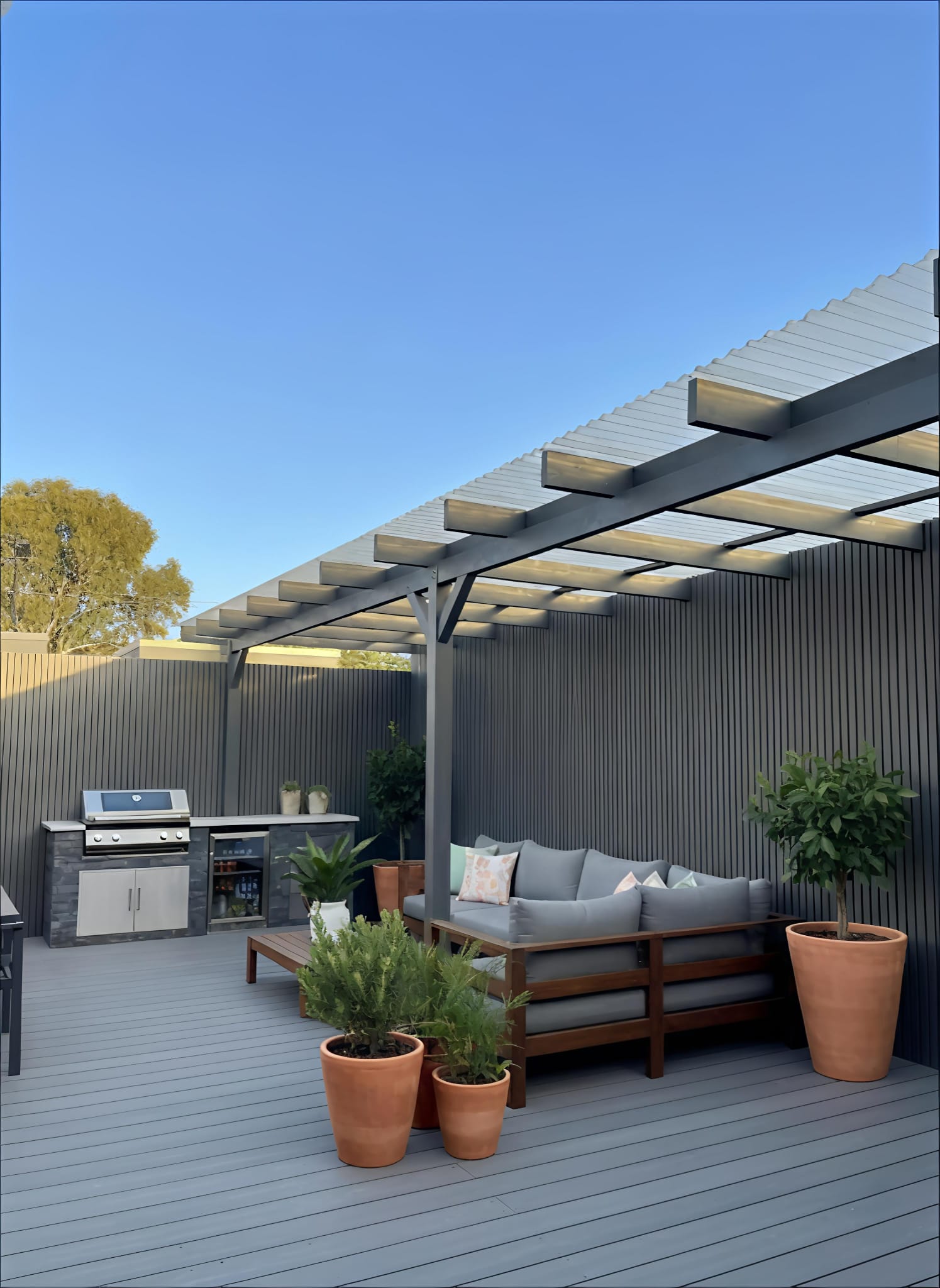 Grey External Wall Cladding installed facade application Melbourne | THQ