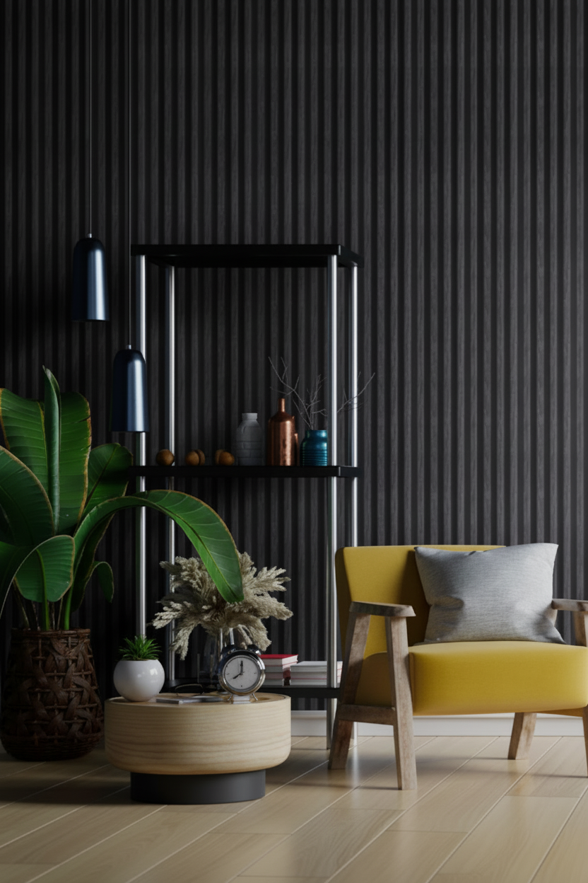 HP Grey Internal PVC Wall Cladding wall cladding panel close-up Melbourne | THQ