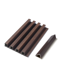 HP Brown Internal PVC Wall Cladding installed feature wall Melbourne | THQ