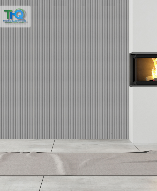 Round Slat Leather Internal PVC Wall Cladding wall cladding panel close-up Melbourne | THQ