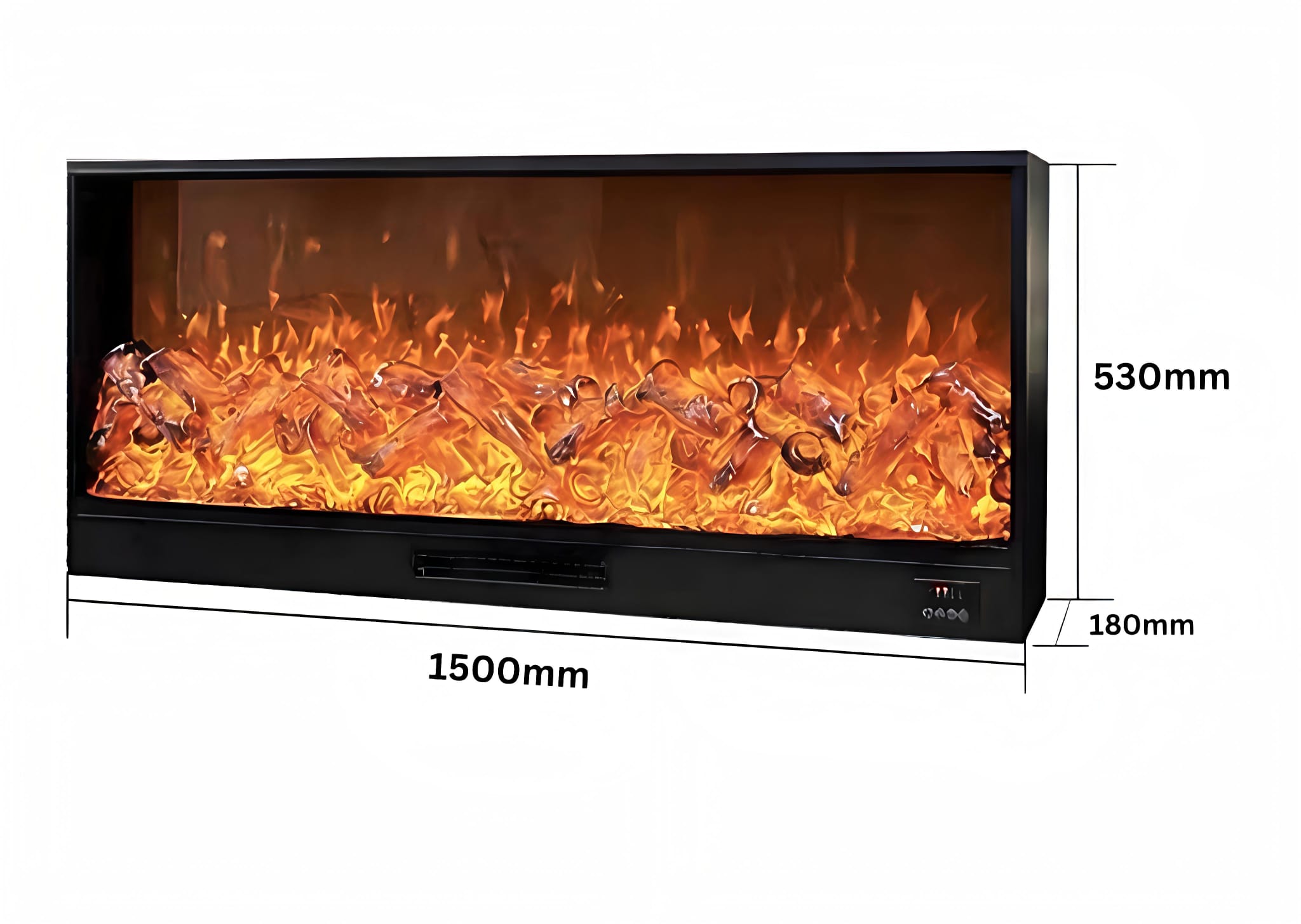 Electric Fireplace detail view Melbourne | THQ