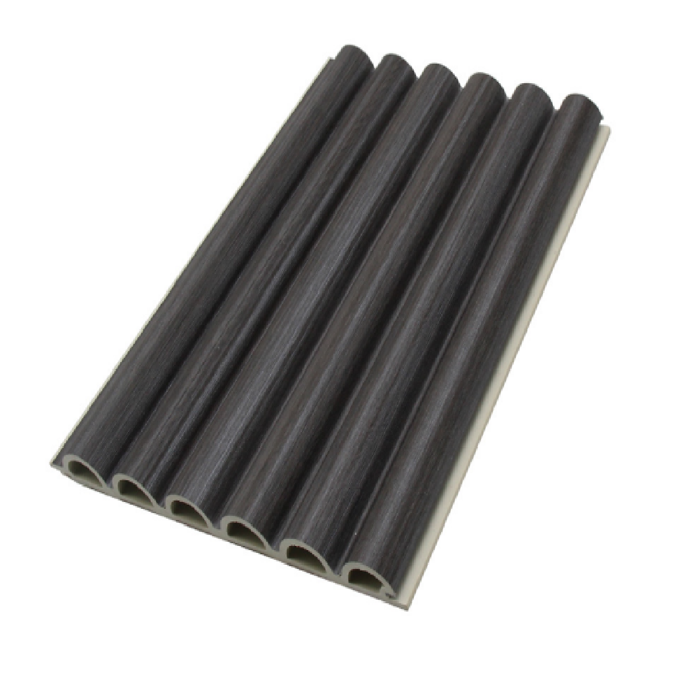 Round Slat Ash Internal PVC Wall Cladding installed feature wall Melbourne | THQ