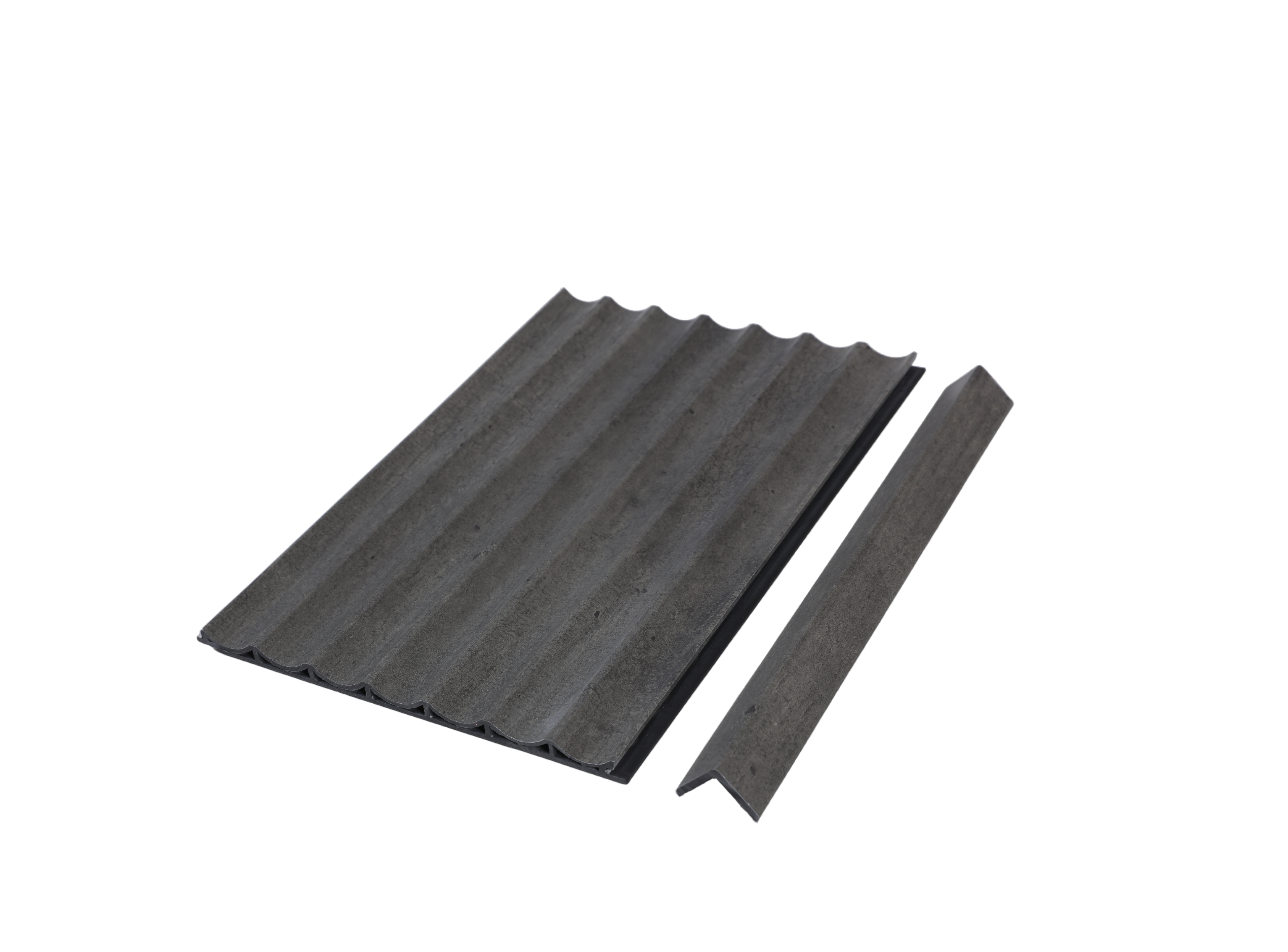 Semi-Circle Grey Internal PVC Wall Cladding