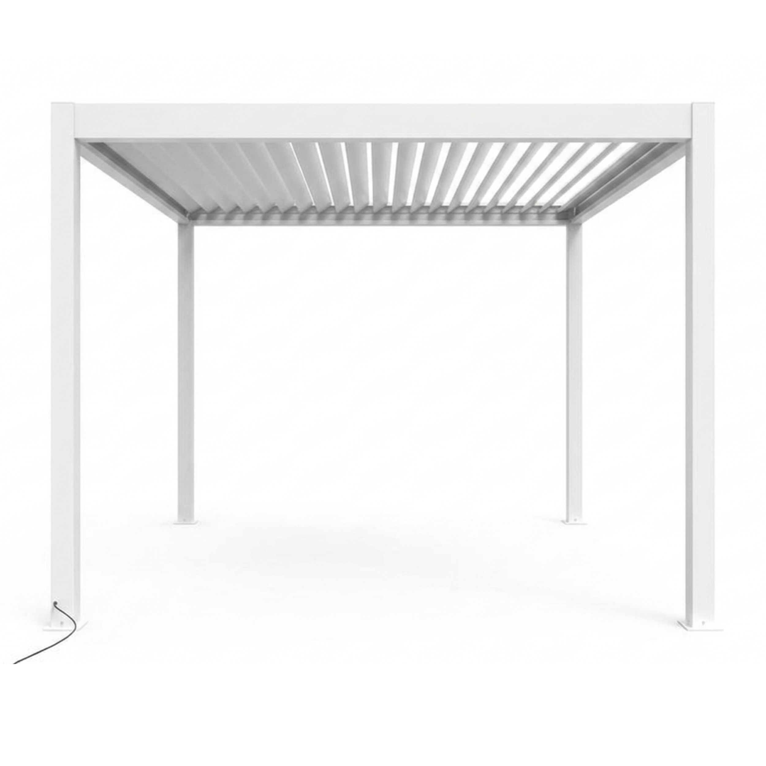 3x4 | Aluminium Louvered Pergola – Motorized Roof with Remote-Control & LED Lights