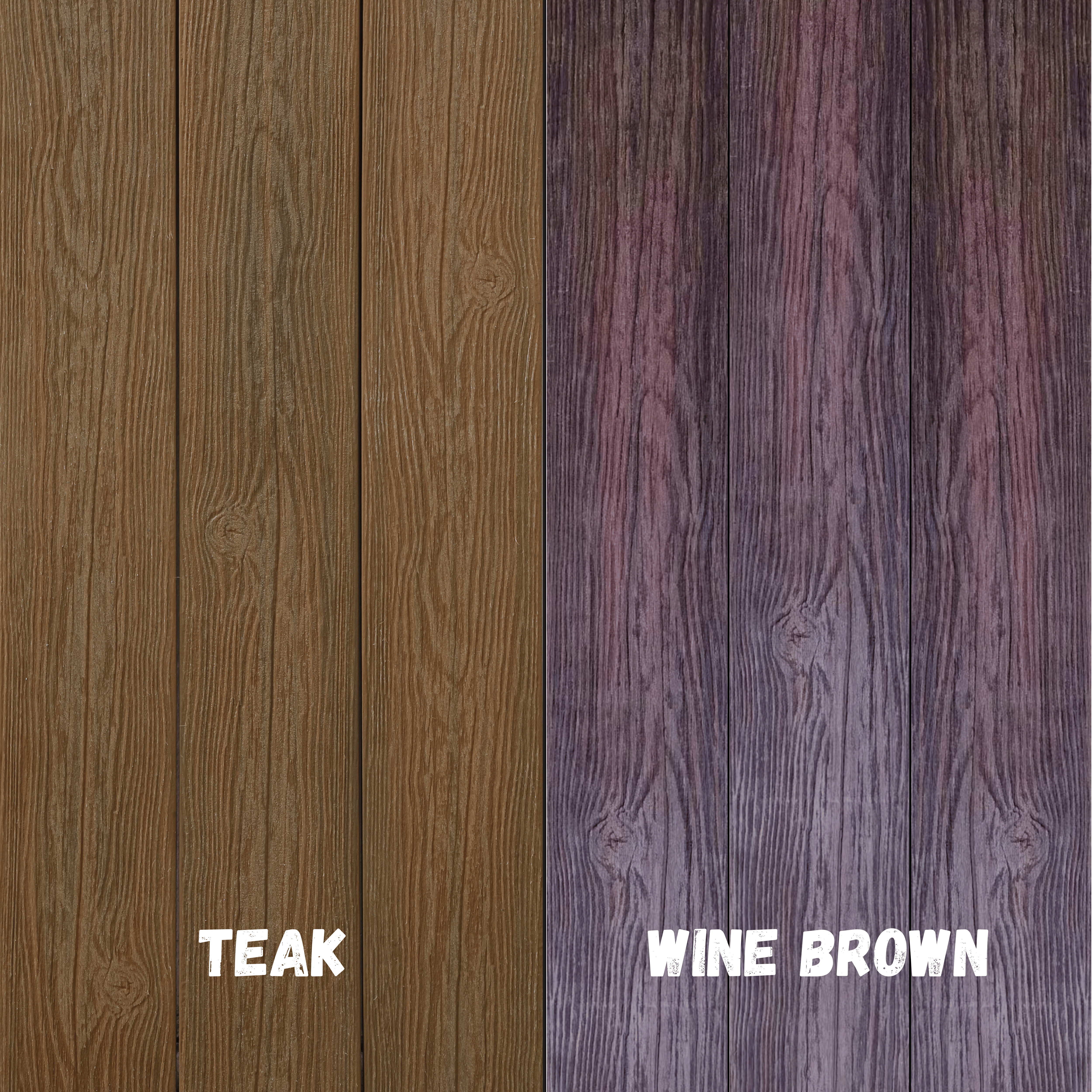 Teak / Wine Brown Decking Board decking board close-up Brisbane | THQ