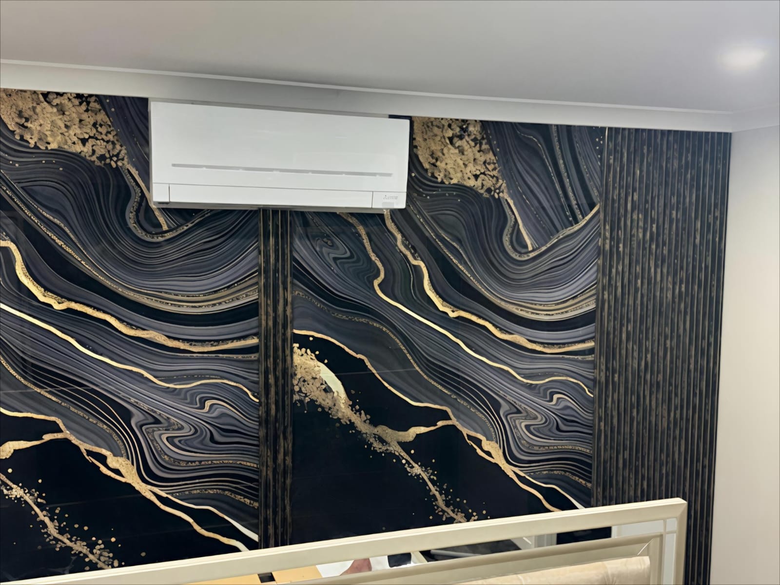 Black & Gold Marble UV Panel (QLD)