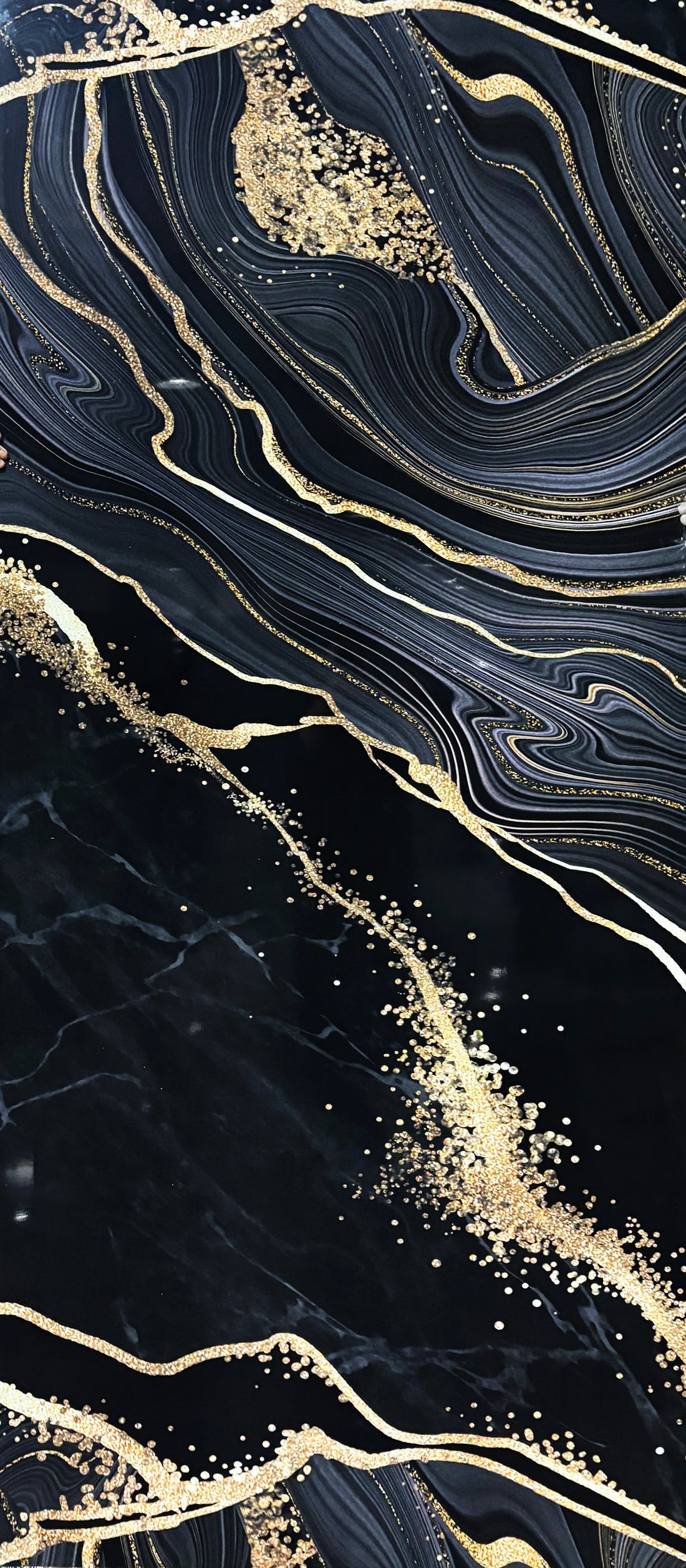 Black & Gold Marble UV Panel (QLD)