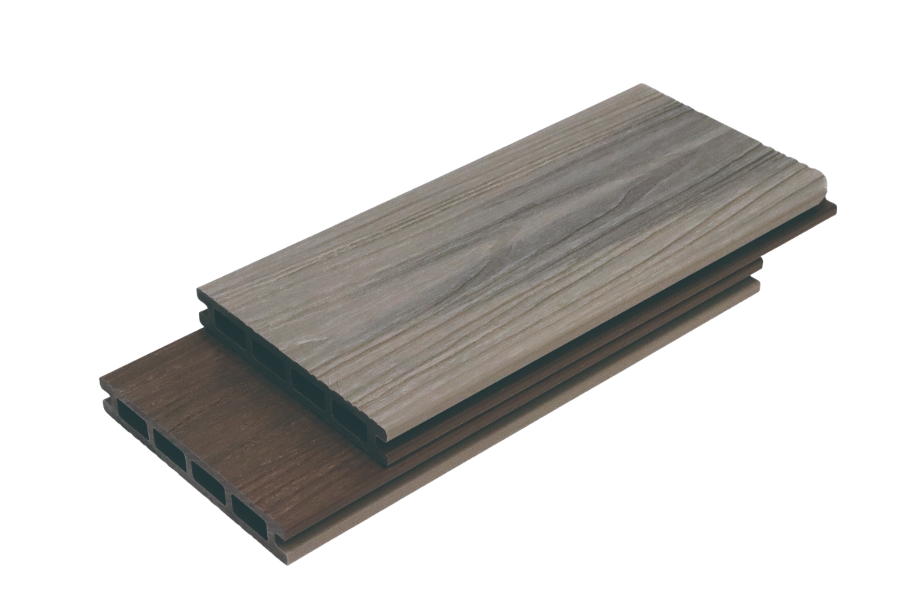 Brown / Ancient Wood Builder Range Co Extrusion Decking Board board profile detail Melbourne | THQ