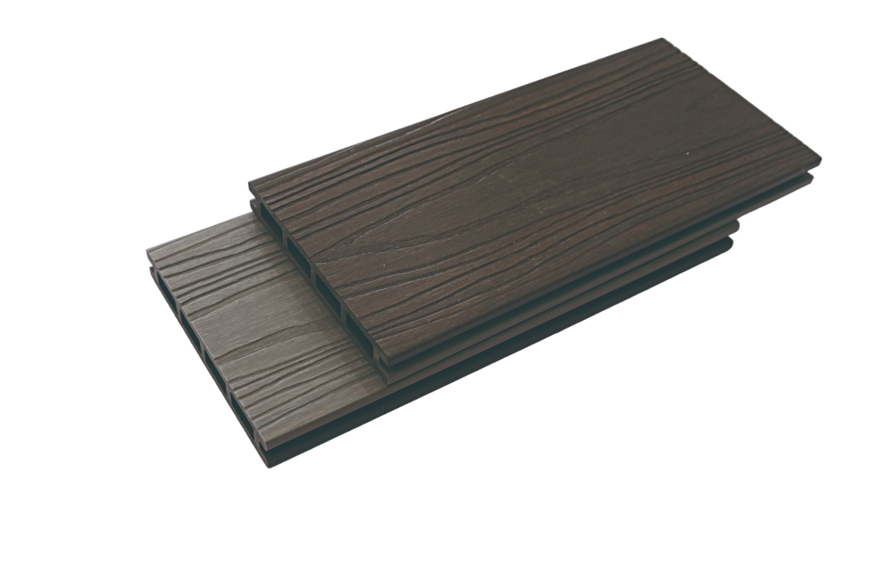 Brown / Ancient Wood Builder Range Co Extrusion Decking Board