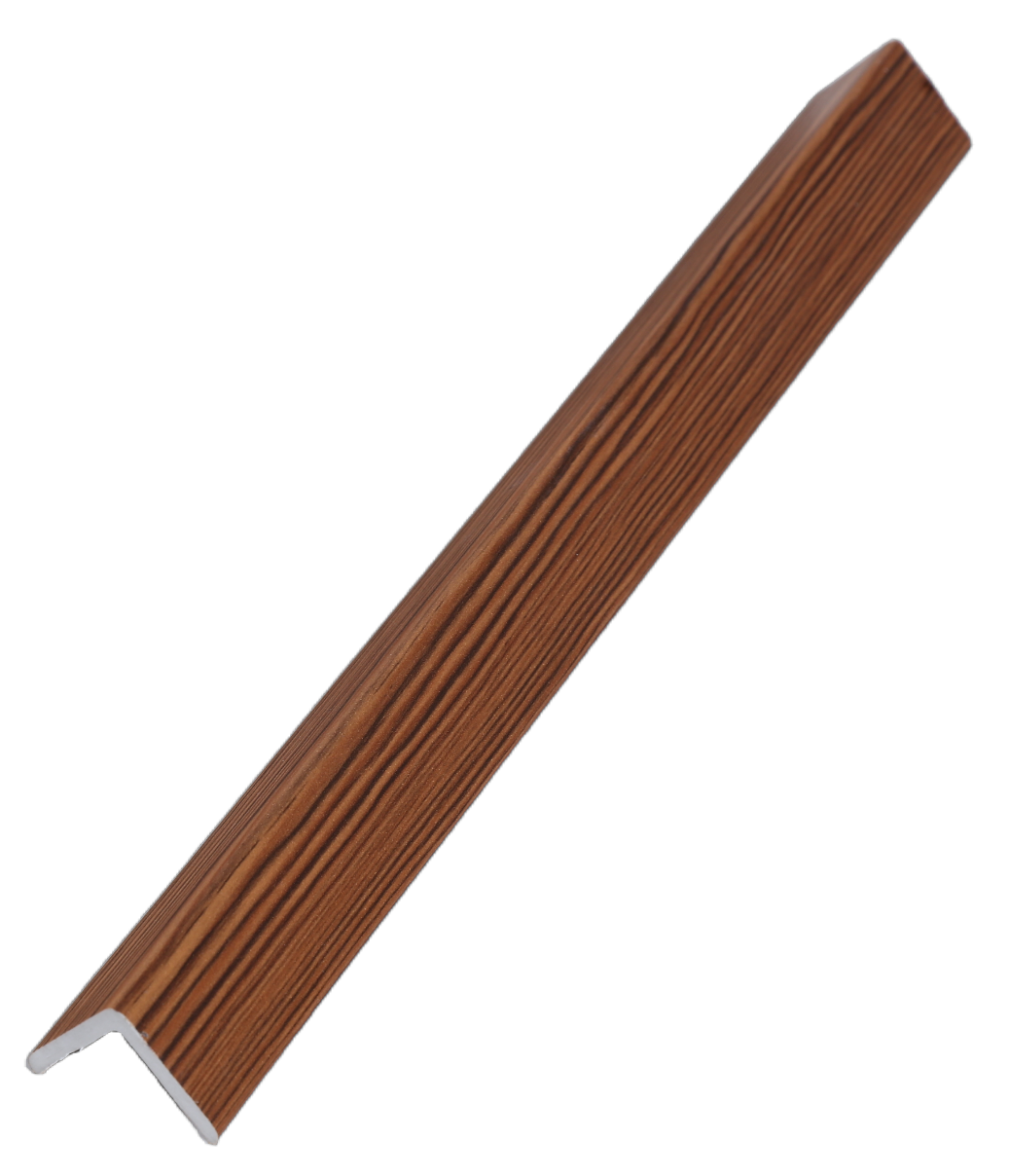 Pvc Ledge Flat Slat Jarrah Internal PVC Wall Cladding L Edge