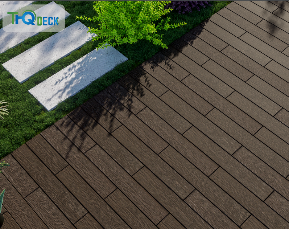 Brown Silver Grey Signature Composite Decking Board | THQ