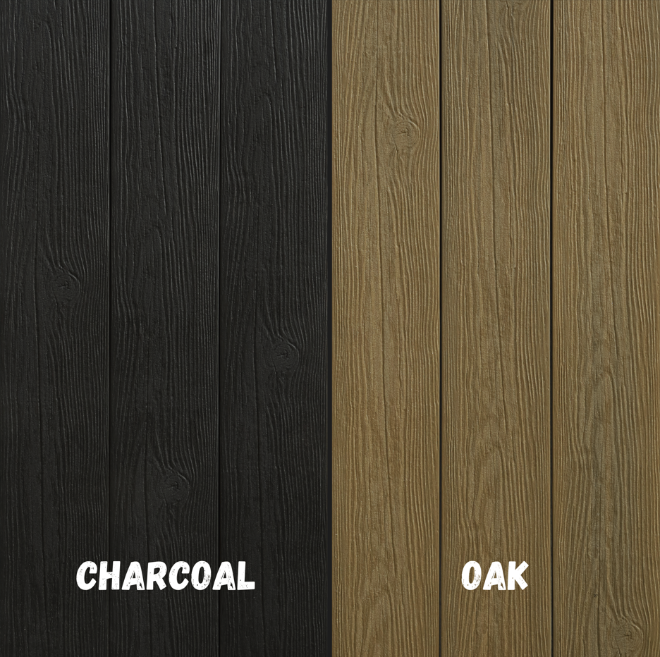 Charcoal / Oak Decking Board decking board close-up Brisbane | THQ
