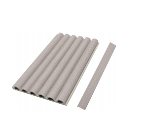 Round Slat Cream Internal PVC Wall Cladding