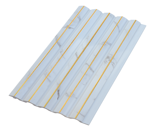 Triangle White & Gold PS FOAM Cladding (QLD)