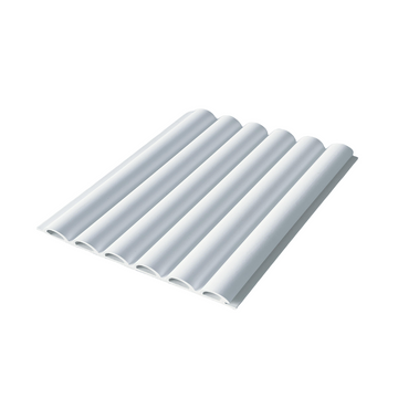 Round Slat White Internal PVC Wall Cladding (QLD)