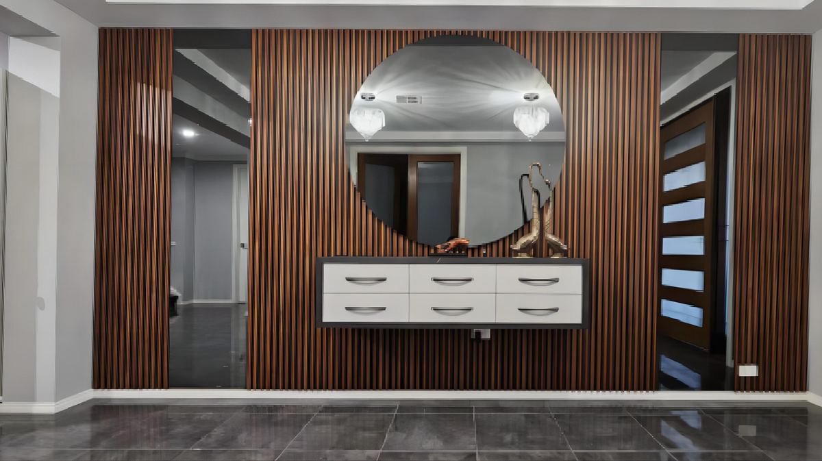 Mirror Cladding Matte Buy Tinted Mirror Panel in 1220x5x2700MM for Modern Interiors