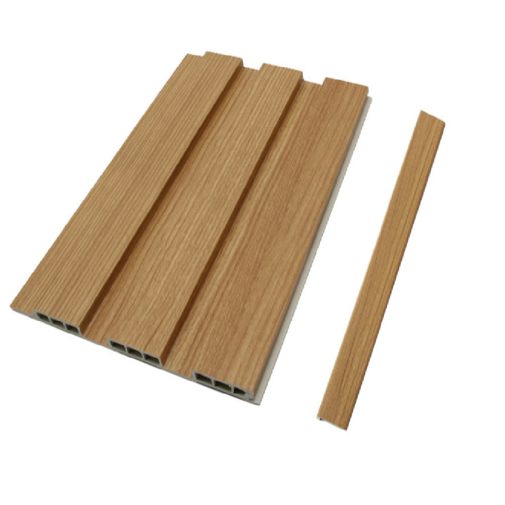 Wide Slat Golden Tan Internal PVC Wall Cladding